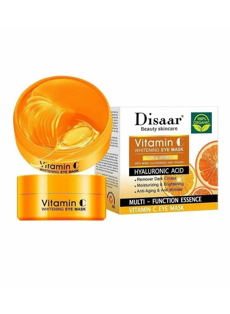 Disaar Vitamin C Vitamin C & Hyaluronic Acid Brightening & Moisturizing Eye Mask - Dark Circles & Wrinkles Removal - 1.5 ml / 60 Piecesand Hyaluronic Acid Brightening and Moisturizing Eye Mask – Dark Circles and Wrinkles Removal - Image 3