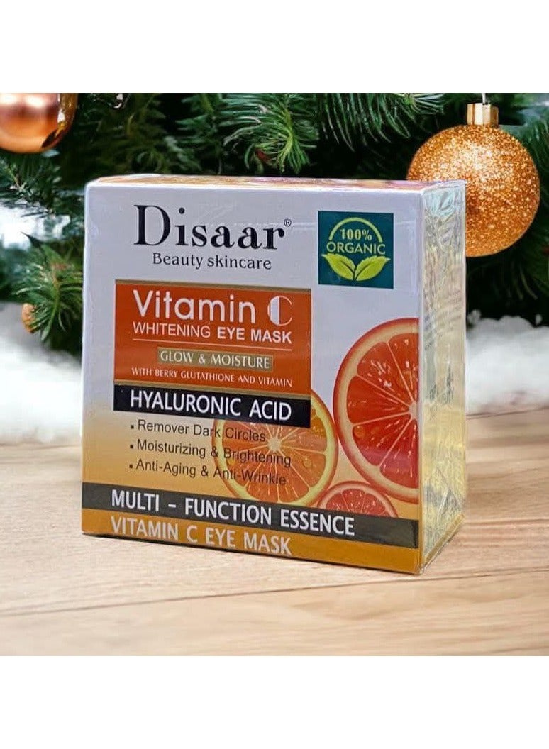 Disaar Vitamin C Vitamin C & Hyaluronic Acid Brightening & Moisturizing Eye Mask - Dark Circles & Wrinkles Removal - 1.5 ml / 60 Piecesand Hyaluronic Acid Brightening and Moisturizing Eye Mask – Dark Circles and Wrinkles Removal - Image 4