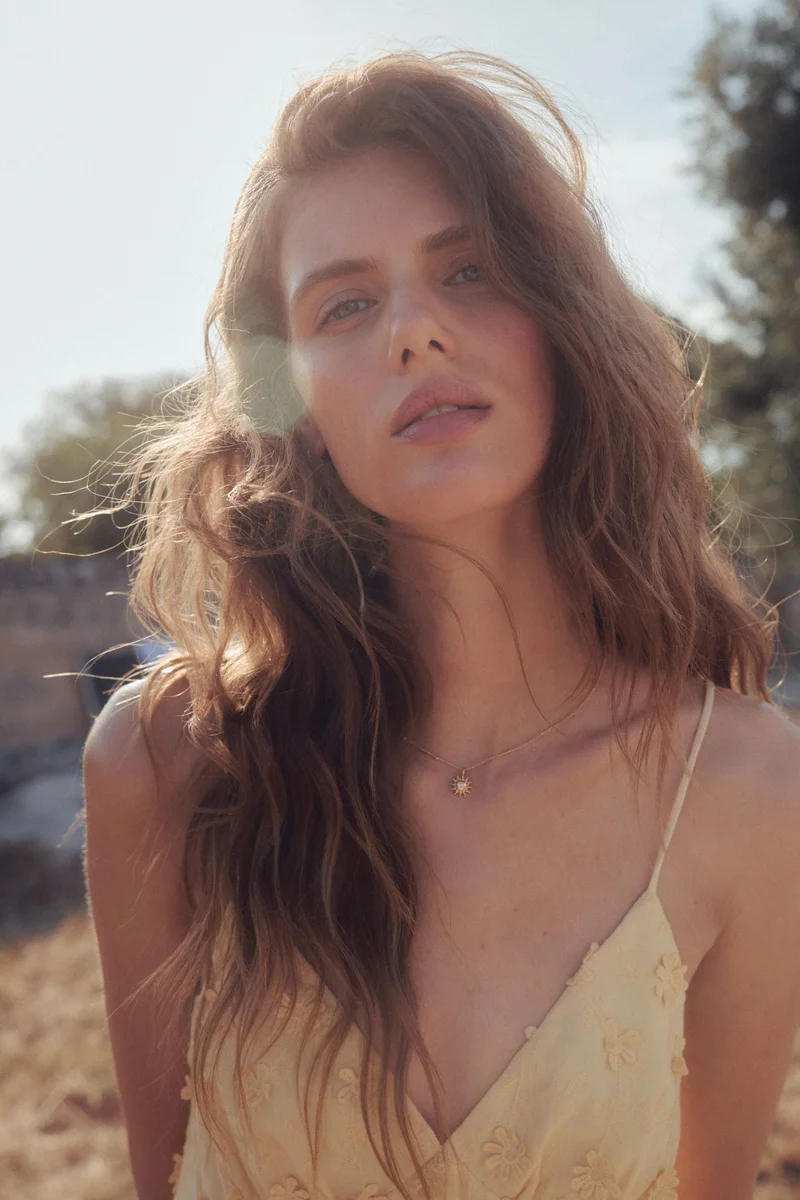 H&M Appliquéd cotton dress