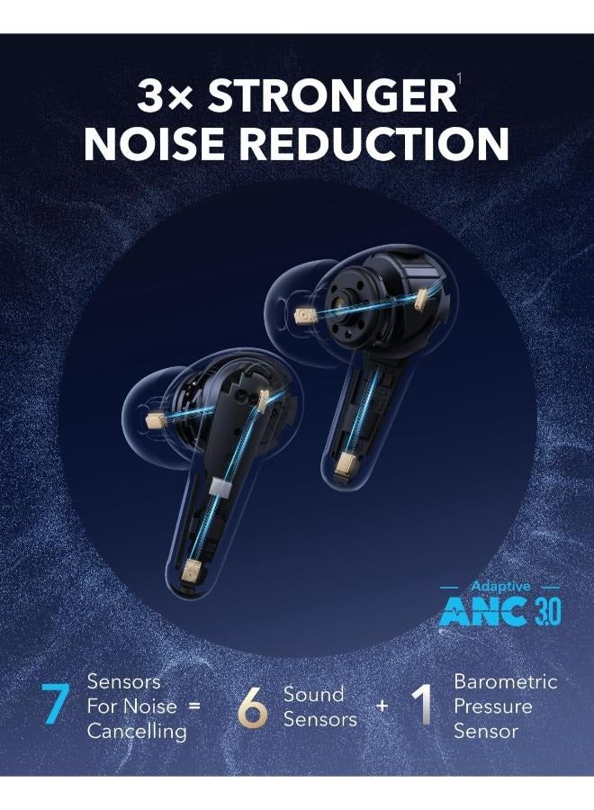 soundcore Liberty 4 Pro by Anker, Noise Cancelling Wireless Earbuds, 7-Sensor and Real-Time Adaptive Noise Cancelling, 2× Faster Charging, Studio-Level Hi-Fi Music, Clear Calls with 6 Mics and AI Green - Image 5