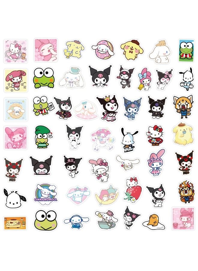 100 PCS Sanrio Waterproof Stickers, HD Fine Color Printing, Vinyl Waterproof Stickers for Laptop,Skateboard, Water Bottles,Computer,Phone,Guitar, Stickers for Kids Teens Adult - Image 3