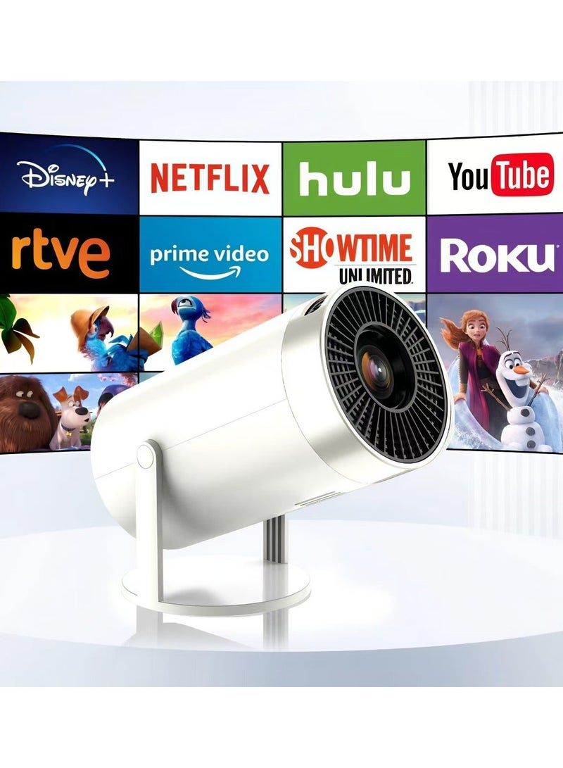 Gasin Portable Smart Projector with Android 11 | 5G WiFi 6 + BT5.0 | 720P Native & 4K Support | 180° Rotation | Home Theater & Office Use - Image 3