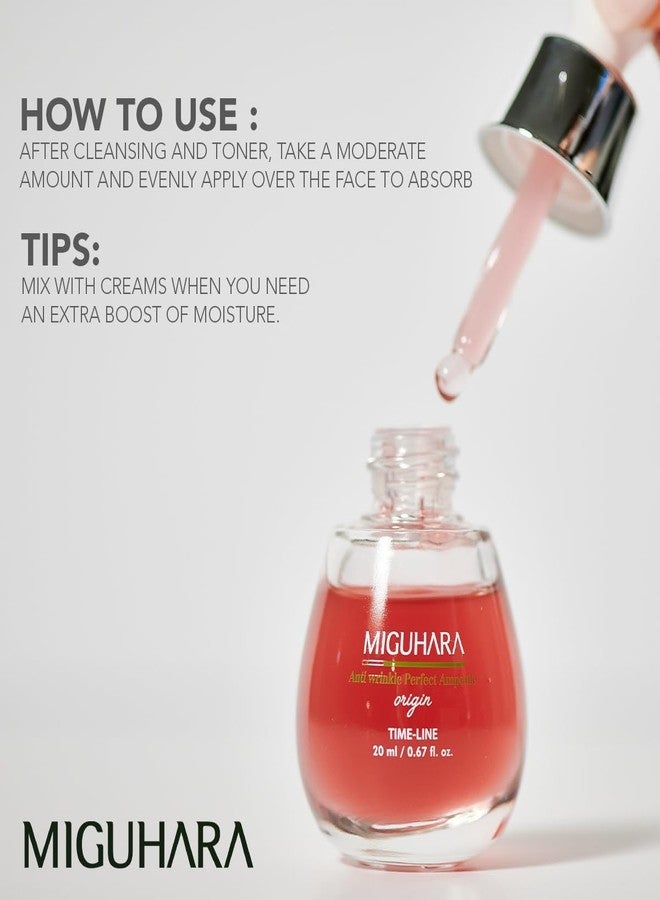 MIGUHARA Anti-wrinkle Effect Ampoule 35ml | Rose + Ginseng + Collagen + Hyaluronic Acid | | Premium Korean Skincare | Lightweight & Lifting effects | Natural Ingredients | Imported Clean K-beauty - Image 5