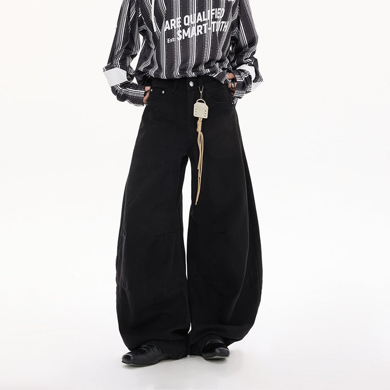 Unisex Classic Denim Jeans Loose Fit Daily Outdoor Wear - Image 4