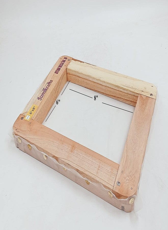 Sumikrafts Screen Printing Kit – 6" x 8" Pre-Stretched Silk Screen Printing Frame with White Mesh + Nylon Mesh No. 16 -1 Metre – DIY Fabric Printing, T-Shirt Printing, Craft & Textile Screen Printing Supplies - Image 3