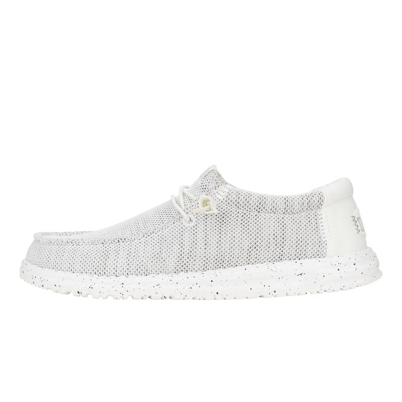 HEYDUDE Wally Stretch Sox - Storm White - Image 1