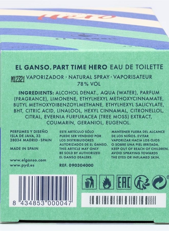 EL GANSO Part Time Hero Edt 125ml - Image 2