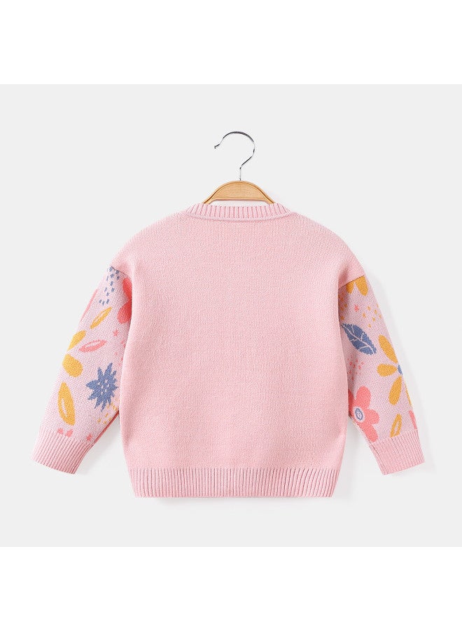 Girls' Baby Autumn Fashion Casual Sweater Jacket Toddler Knitwear - Image 4