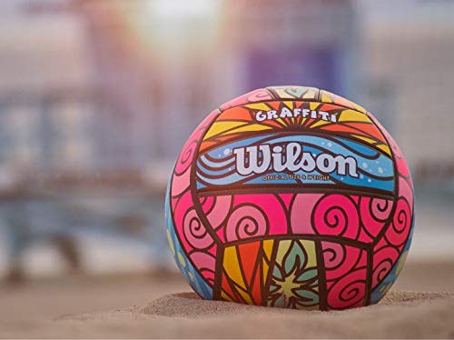 Wilson Sporting Goods Graffiti Volleyball- Pink/Blue/Yellow,1 Pack - OS,WTH46341B - Image 4