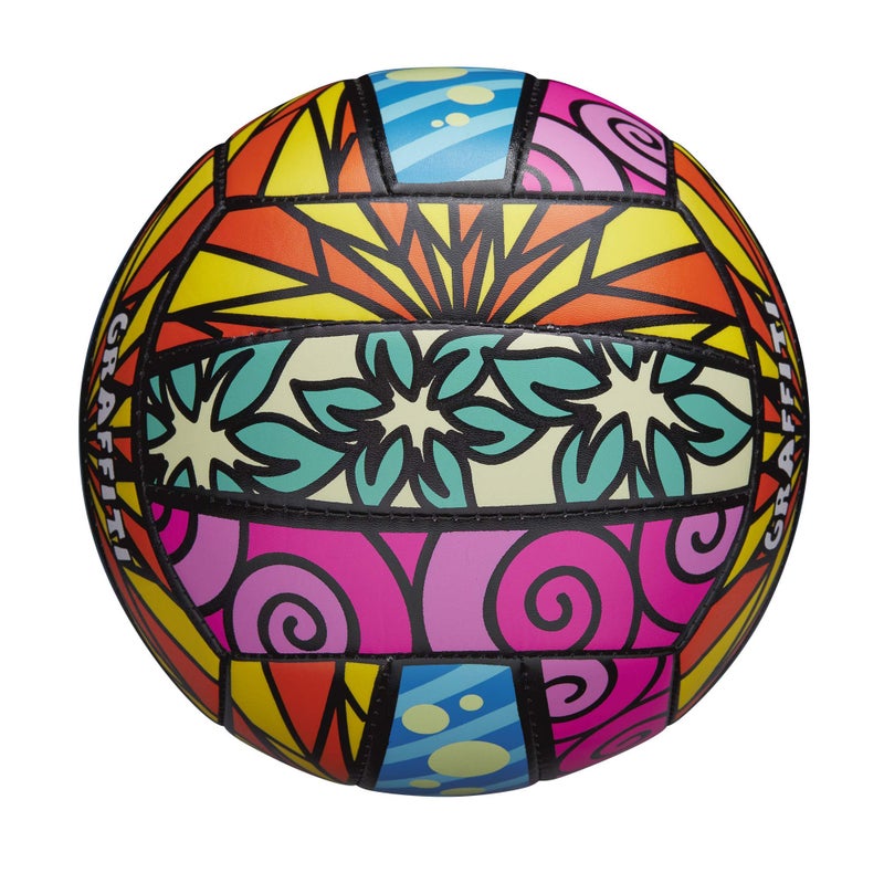 Wilson Sporting Goods Graffiti Volleyball- Pink/Blue/Yellow,1 Pack - OS,WTH46341B - Image 2