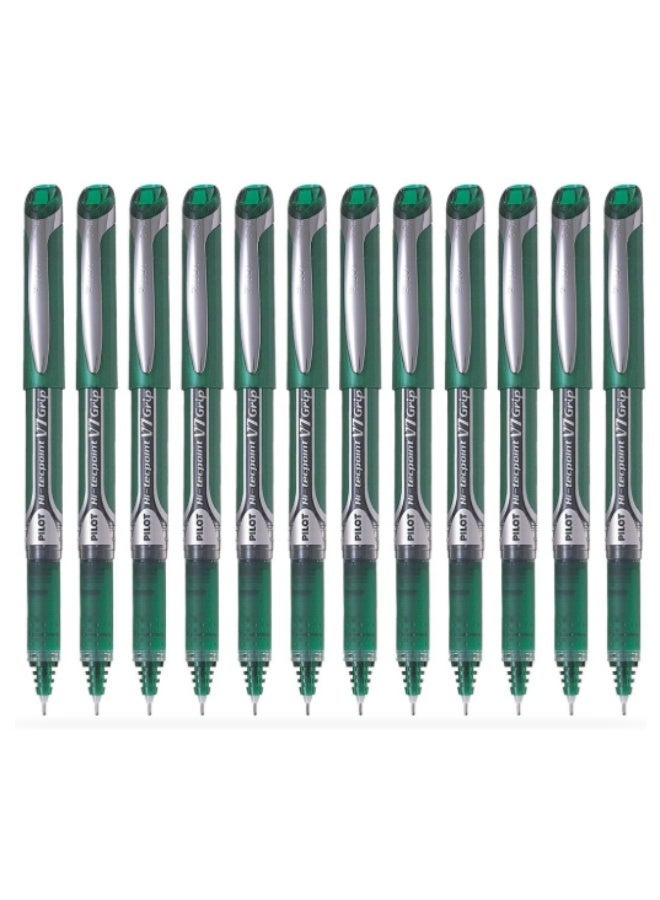 Pilot Hi-Tech Grip Green 0.7, 12 pens - Image 1