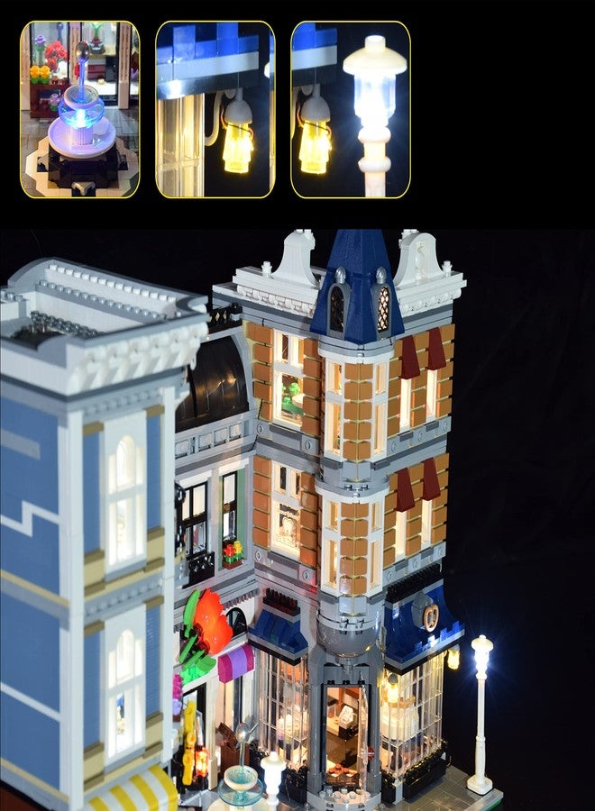 خفيفة الذهاب الأمتعة طقم إضاءة LED من LightGo مصمم لمجموعة بناء Lego 10255 Assembly Square - لا يشمل النموذج (إصدار التحكم عن بعد) - Image 5