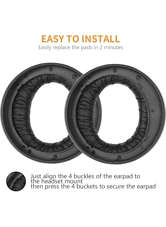 erorex Headset Earpads Cooling Gel Pulse 3D Wireless Ear Pads Cushions Replacement For Ps5 Pulse 3D Wireless Gaming Headset Soft And Comfortable Ear Cups Accessories Black - Image 5
