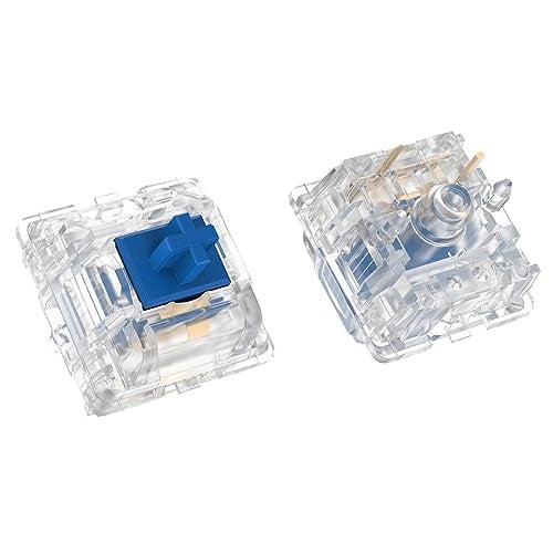 DUROCK Silent Linear Switches, Classic Blue Stem 5 Pins Silent Linear Switch, Pre-lubed MX Silent Keyboard Switches Dolphin 62g, 90pcs - Image 5