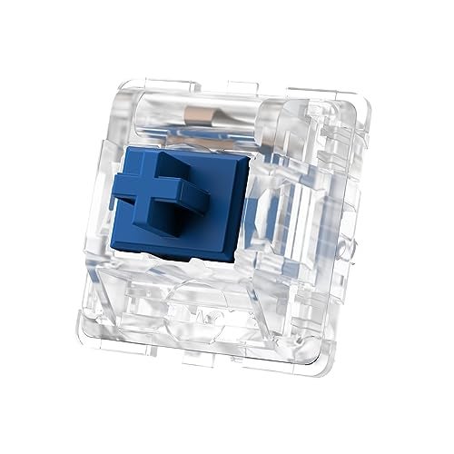DUROCK Silent Linear Switches, Classic Blue Stem 5 Pins Silent Linear Switch, Pre-lubed MX Silent Keyboard Switches Dolphin 62g, 90pcs - Image 3