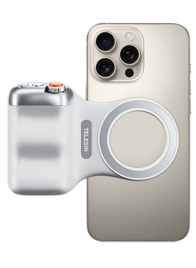 TELESIN قبضة مغناطيسية ممتعة 2 – قبضة كاميرا هاتف مغناطيسية مع جهاز تحكم بلوتوث لجهاز آيفون 15 برو ماكس - Image 1