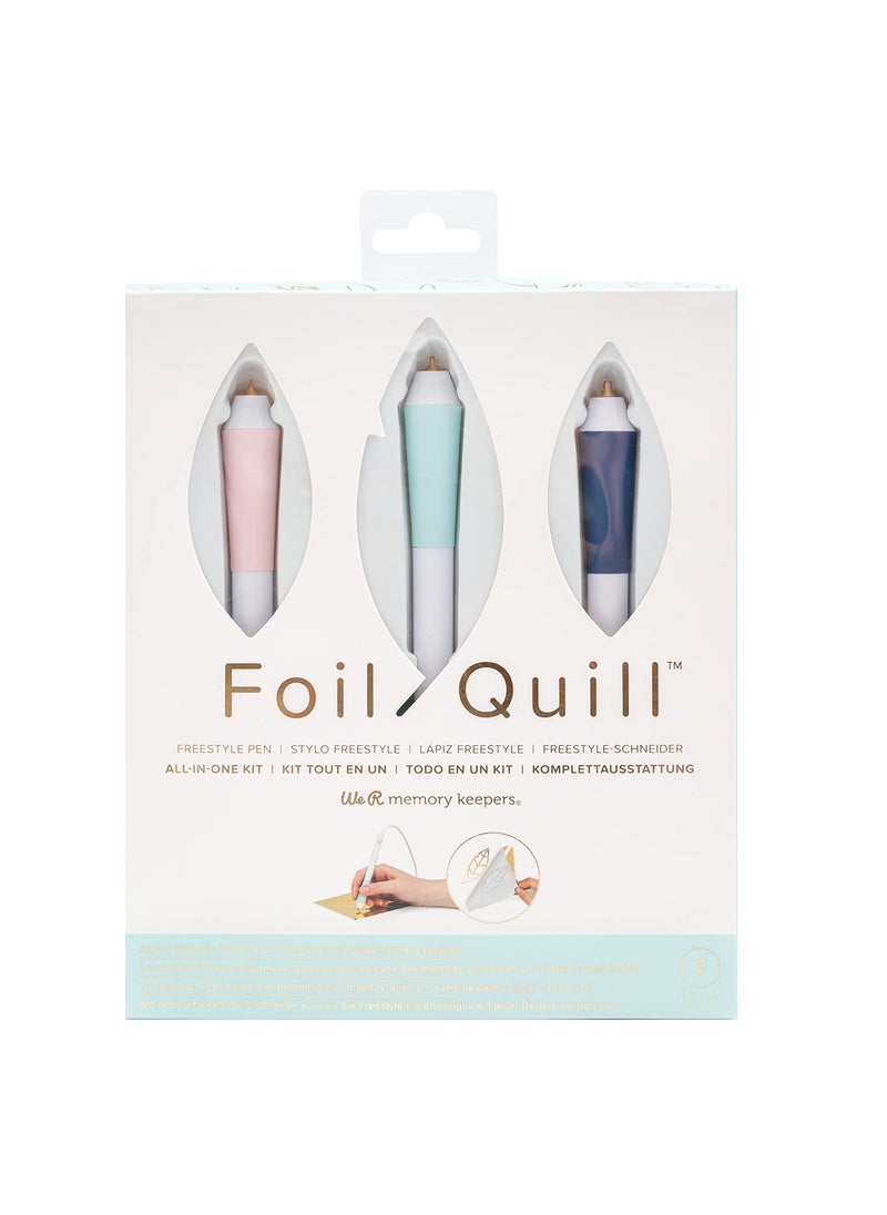 We R Memory Keepers We R Memory Keepers Foil Quill Tool Freestyle Starter Kit, Includes Fine, Standard, and Bold Tip Pens, Foil Rolls in Gold, Silver, Copper, and Placement Tape DIY Scrapbooks, Journals, Planners, Cards  - Image 2