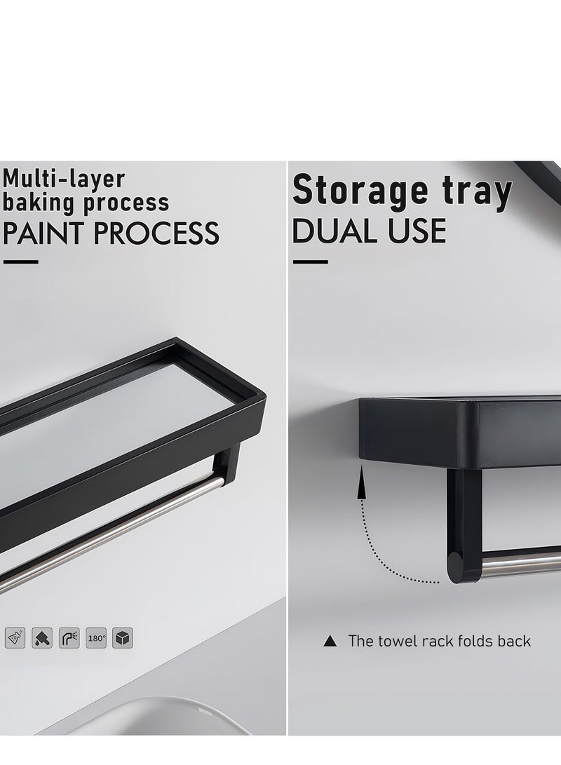 تراسل مرآة مستديرة مع رف، مرآة دائرية بإطار معدني، مرآة حائط للحمام، مرآة حمام، مرآة مثبتة على الحائط لديكور الحائط، غرفة المعيشة، غرفة النوم، الحمام - Image 3