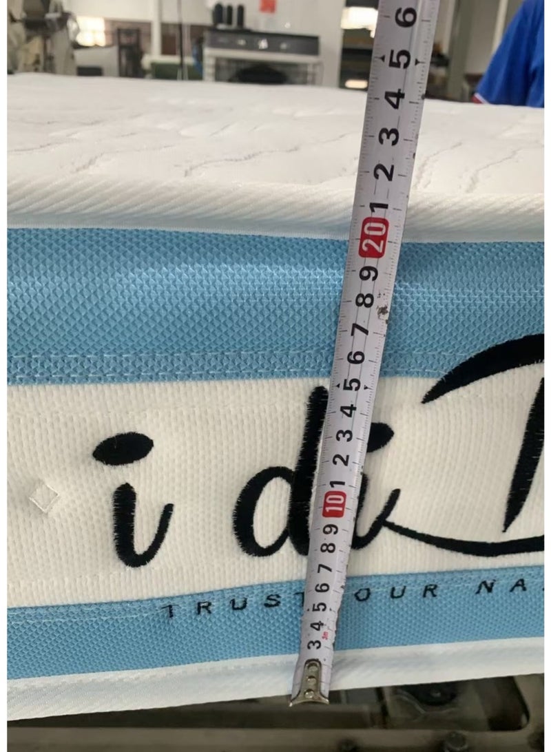 i diD Orthopedic Mattress of Supreme Comfort-Perfect Spinal Alignment and Reduced Motion Transfer, Cool Feeling, Anti-Piilling Fabric ,Ultimate Comfort with Pocketed Coil Technology and Natural Latex& Pocket Spinal for Optimal Support,12-Lyer, 90x190+20 with Aesthetic design - Image 5
