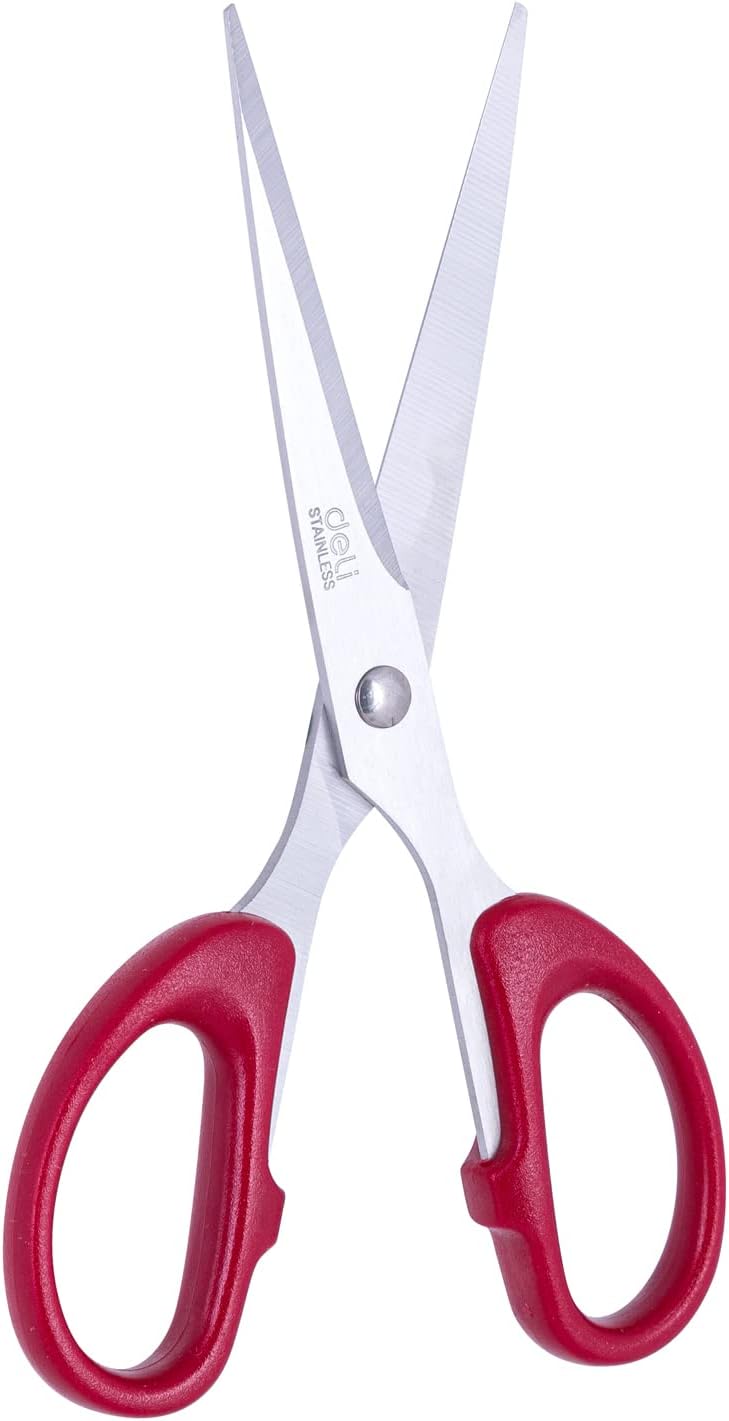 Deli E6034 Scissors, 160 mm -  Assorted Color Comfortable Grip, Stainless Steel Blades - Image 5