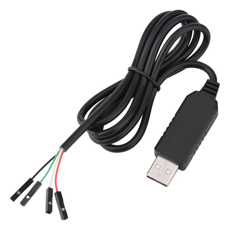 محول USB إلى COM: كابل بطول 1 متر، أسلاك مرمّزة بالألوان - تصميم خفيف الوزن ومحمول، محول USB إلى TTL عالي الجودة لبرمجة STC وتوصيل الأجهزة التسلسلية - Image 1
