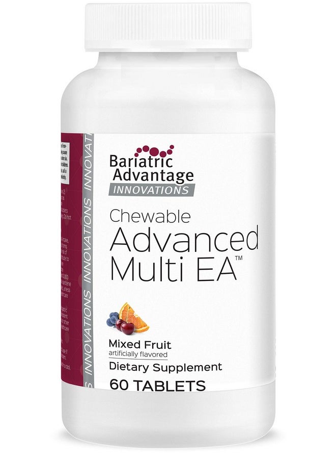 Bariatric Advantage - Chewable Advanced Multi Ea High Potency Daily Multivitamin For Bariatric Surgery Patients Including Gastric Bypass Sleeve Gastrectomy And Ds Mixed Fruit 60 Count - Image 1