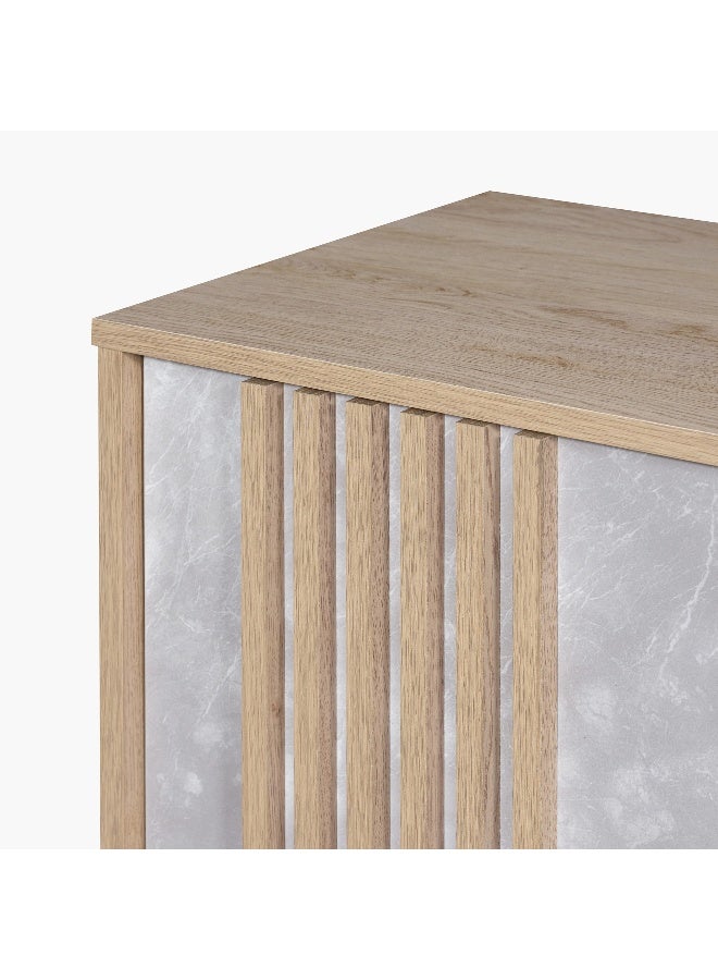 Home Box Harlo TV Unit for 70 Inch TV - Light Wood - Image 4