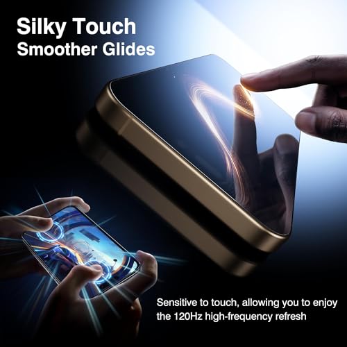 EZ-GLAZ 4-Pack Screen Protectors for iPhone 16 Pro[6.3"] Transparent HD Clear with Flawless Fit Kit + 2-Pack Camera Lens Protector, 15-Second Bubble-Free Installation, 9H Hardness, 12FT Military Grade Shatterproof, Scratch Resistant, Tempered Glass - Image 4