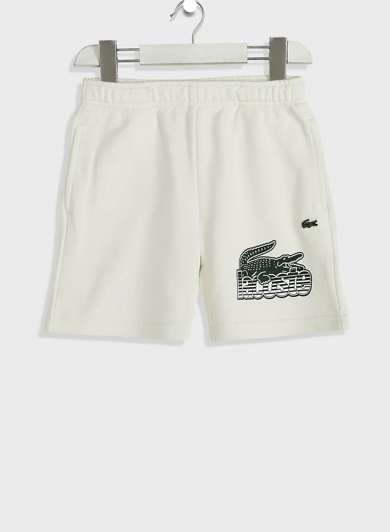 LACOSTE Kids Logo Casual Shorts