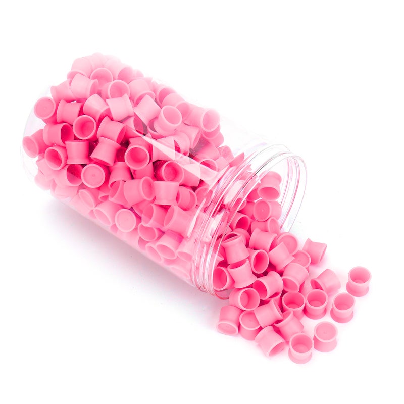 300pcs Tattoo Ink Pigment Cup Disposable Silicone Eyebrow Lip Eyes Tattoo Pigment CupRed - Image 2