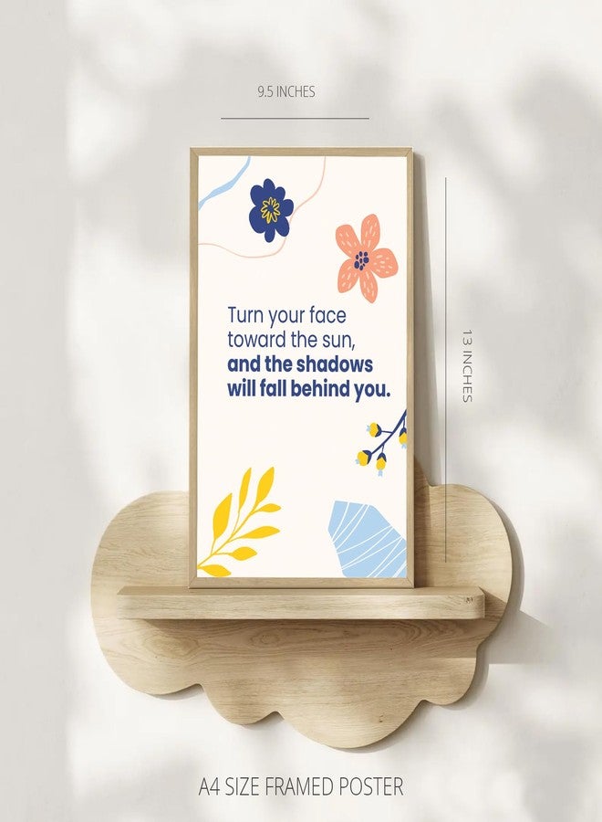 Gamya Set of 6 Motivational Quotes Wall Posters Frames For Office, Living Room, Bedroom Wall Decor - Inspirational Quotes Framed Posters For Decoration Gift Item (Set 1, A4 (10x13 Inches)) - Image 4