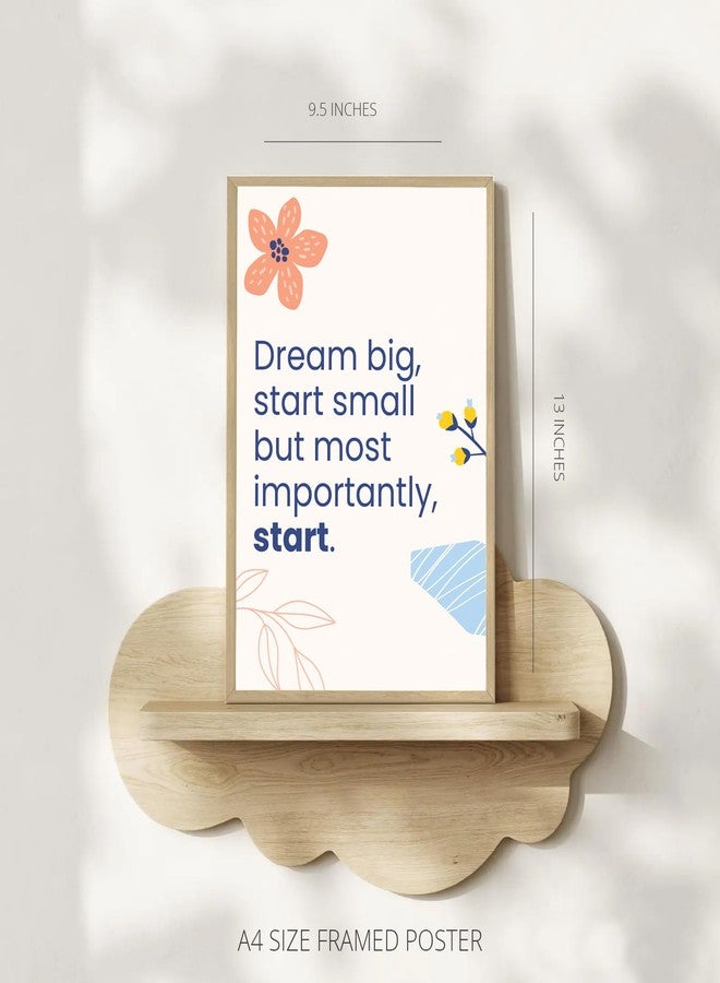Gamya Set of 6 Motivational Quotes Wall Posters Frames For Office, Living Room, Bedroom Wall Decor - Inspirational Quotes Framed Posters For Decoration Gift Item (Set 1, A4 (10x13 Inches)) - Image 3