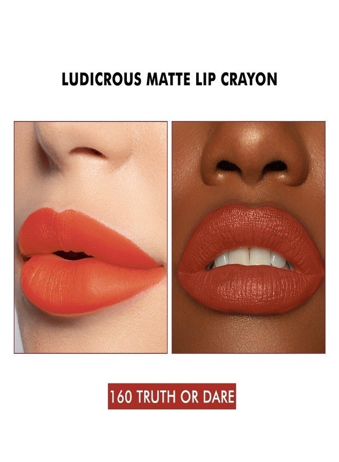 Milani Ludicrous Matte Lip Crayon Long Lasting Cream-to-Matte Lip Color, Matte Lip Color Stock With Glide-On Formula, Vegan & Cruelty-Free (160 Truth Or Dare) 1.4g - Image 2