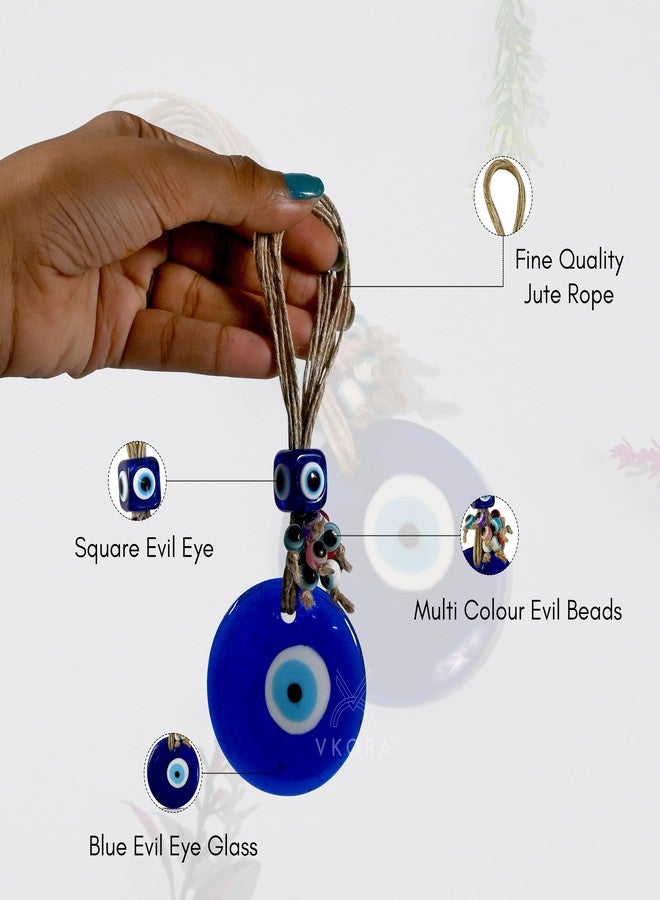 VKORA Handmade Turkish Evil Eye Hanging with Beads for Decoration of Home Shop Office Garden (MBJU6) - Image 4