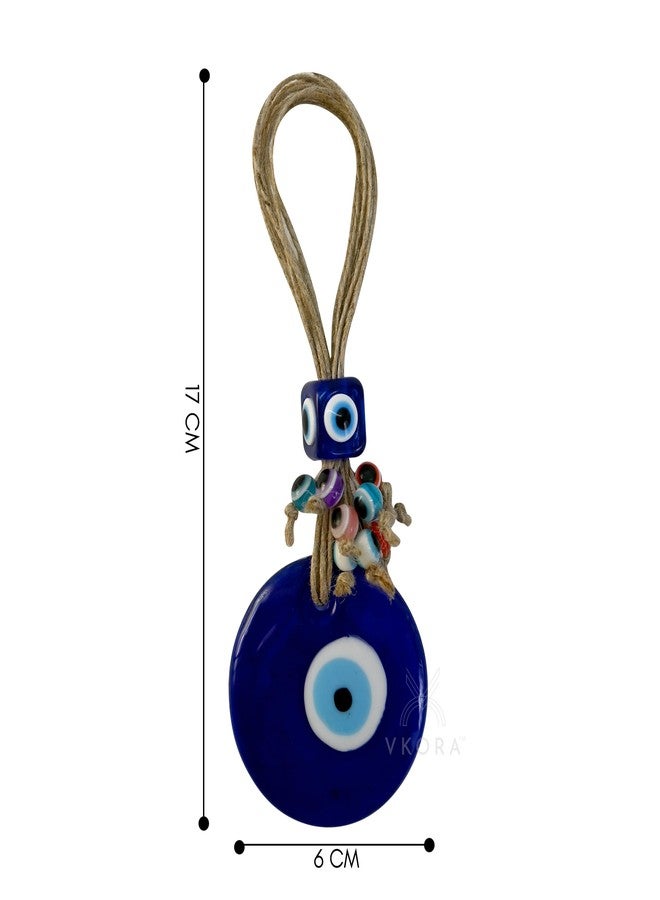 VKORA Handmade Turkish Evil Eye Hanging with Beads for Decoration of Home Shop Office Garden (MBJU6) - Image 5