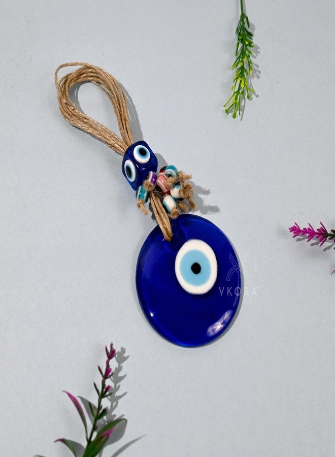 VKORA Handmade Turkish Evil Eye Hanging with Beads for Decoration of Home Shop Office Garden (MBJU6) - Image 3