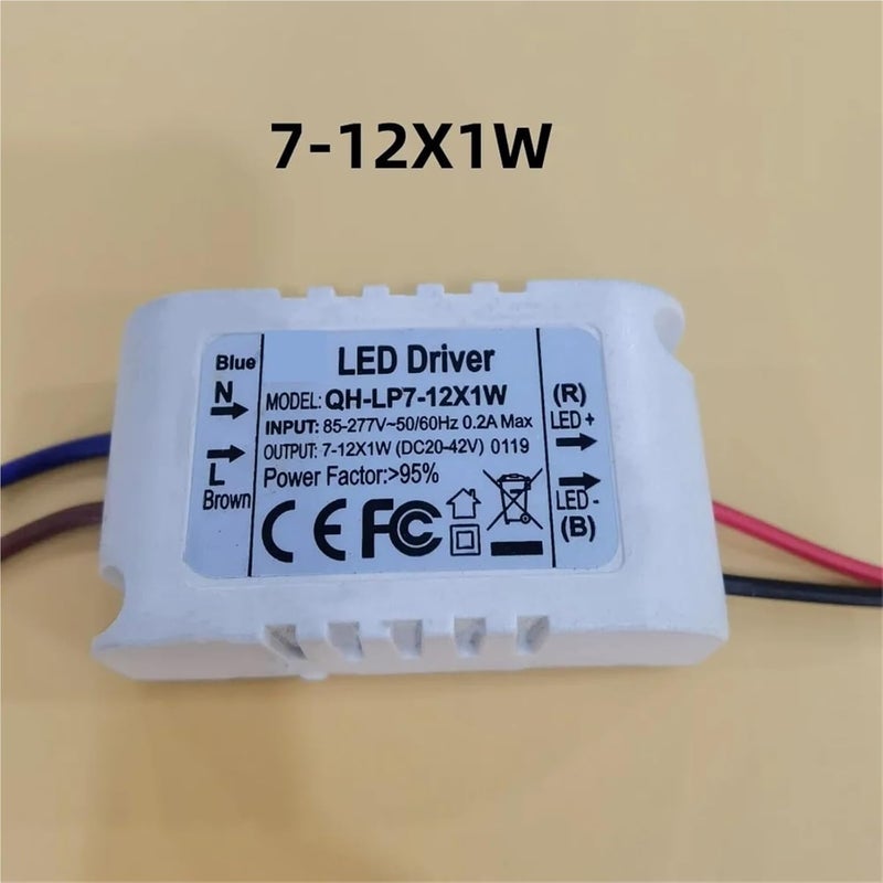 LED Driver 600mA 650mA Constant Current Transformer 7 12X1W 3W 60W - Image 3