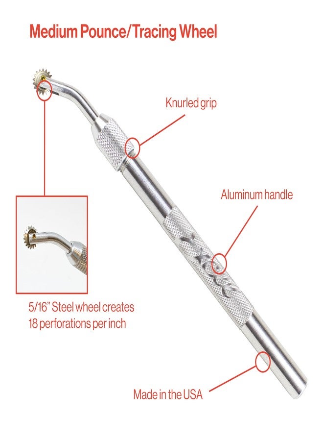 Excel Blades Pounce Wheel - 5/16-Inch Stainless Steel Tracing Wheel, Perforating, Cutting, Sewing Patterns, Quilting & Embossing Tool for Tracing Paper and Leather Craft - Image 3