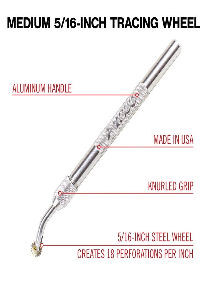 Excel Blades Pounce Wheel - 5/16-Inch Stainless Steel Tracing Wheel, Perforating, Cutting, Sewing Patterns, Quilting & Embossing Tool for Tracing Paper and Leather Craft - Image 2