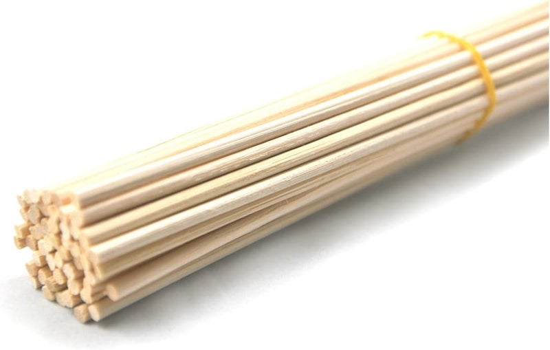 Ougual 50 Pieces Natural Rattan Reed Diffuser Replacement Refill Sticks for Aroma (30cm x 3.5mm, Natural Colour) - Image 1