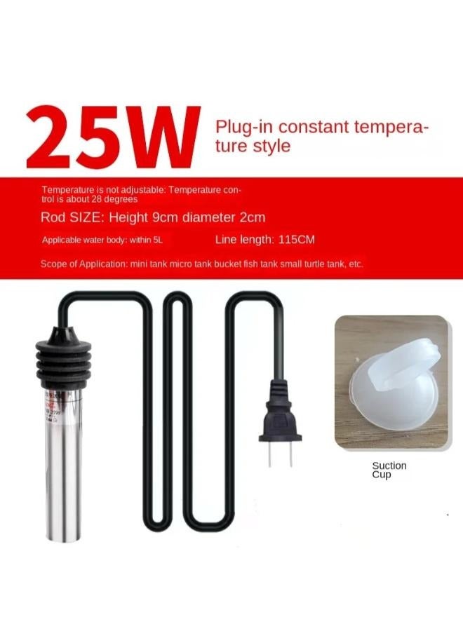 Generic Aquarium Heater 25W/50W for 1.5-30L Fish and Turtle Tank  - Image 5