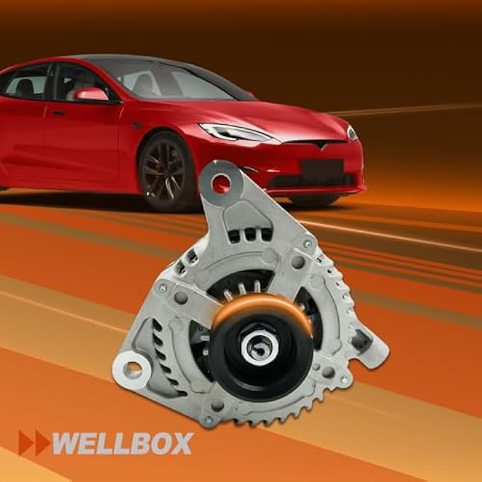 WELLBOX Alternator for Dodge Grand Caravan 2008-2010, for Chrysler Town & Country 2008-2010, Voyager 2008, for Jeep Wrangler 2007-2008, VW Routan 2009-2010 3.3L 3.8L, 160Amp CW 12V OE 7B0903015, 90-29-5700 - Image 2