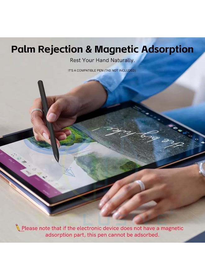 Stylus Pen Compatible for Galaxy Tab S11 S10 S9 S8 S7 Ultra Plus FE S6 Lite | Palm Rejection Pen Tip Direct Use | Magnetic Absorption | Only for S Series Tab (Not for A Series Tab) - Image 3