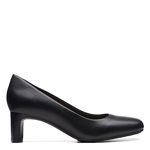 Clarks Black's Kyndall Iris Pump, Black Leather, 9 Medium US - Image 2