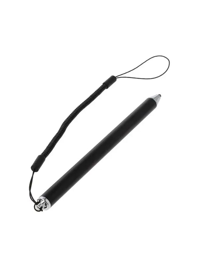 1PC Anti Lost Lanyard Touch Screen Stylus Pen Fiber Tip Micro Mesh For Smartphone Tablet Black No Battery Required - Image 2