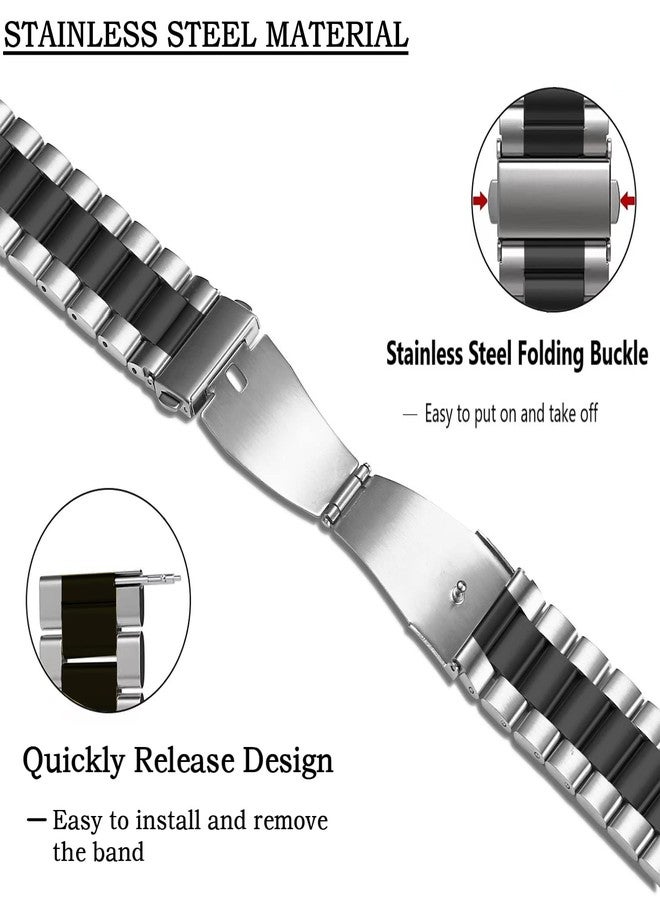 MORANO Moran Stainless Steel Watch Band Quick Release Replacement Metal Strap 20mm 22mm for Men Women - Image 4