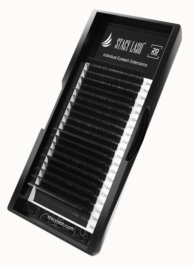 Stacy Lash Eyelash Extensions J Curl by Stacy Lash/Black Individual Mink Lashes Supplies (0.03mm;13mm) - Image 1