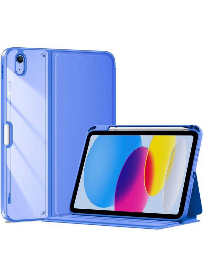 Procases For Ipad 10Th Generation 10.9 Inch 2022 Case Multi Angle Viewing Protective Folio Cover Clear Back With Pencil Holder Auto Sleep Wake Royal Blue - Image 1