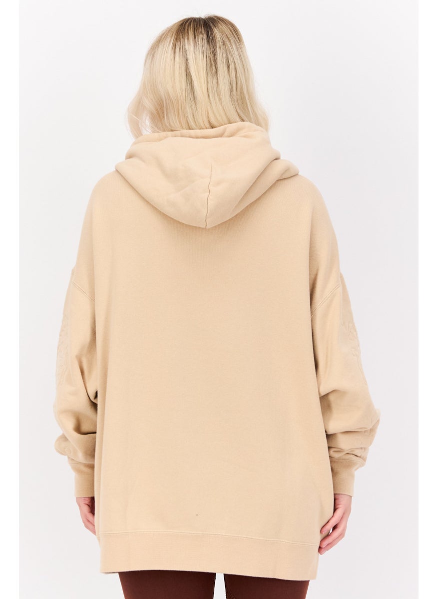 PUMA Women Sportswear Fit Training Hoodie, Beige  - Image 3