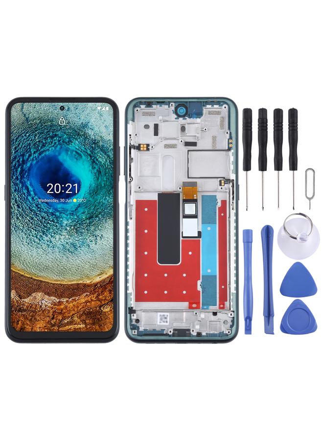 erorex Replacement TFT LCD Screen for Nokia X10 TA-1350 TA-1332 Digitizer Full Assembly with Frame Green - Image 1